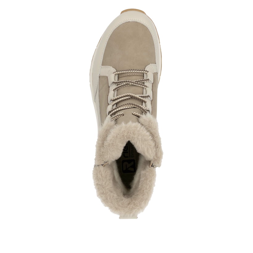 Rieker Artikelnummer W0071-20 Rieker Damen Schnürstiefel cremebeige Verkauf