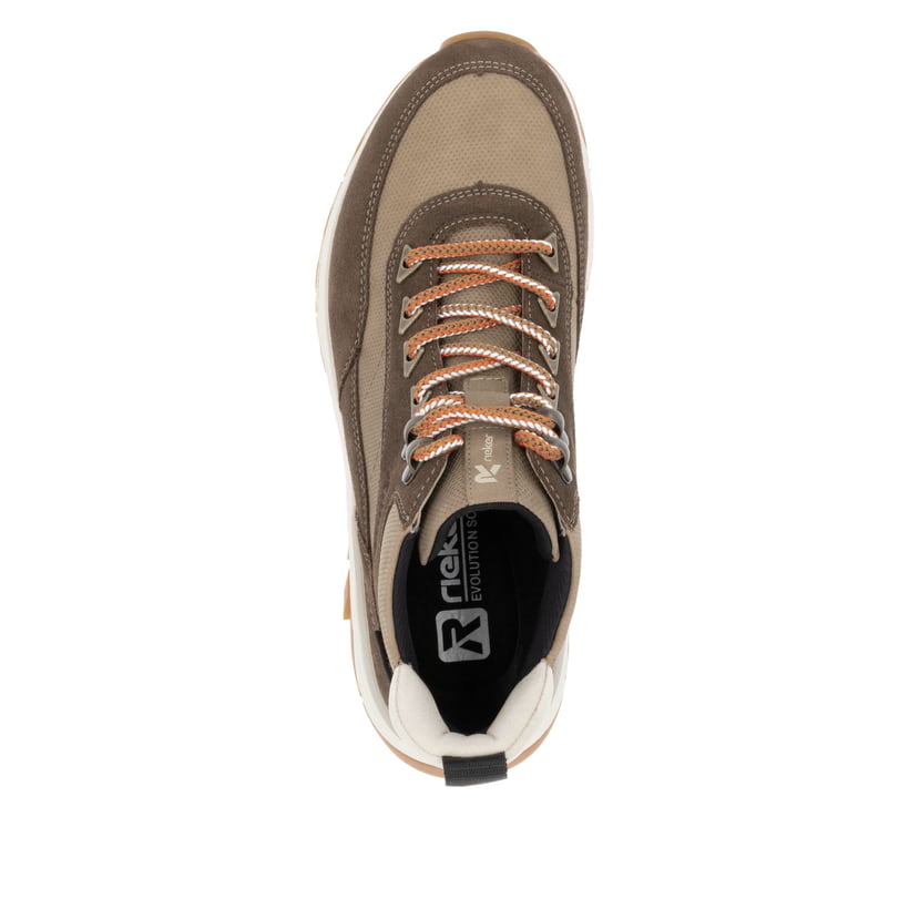 Rieker Artikelnummer W0067-20 Rieker Damen Schnürstiefel hozbraun-beige Angebote