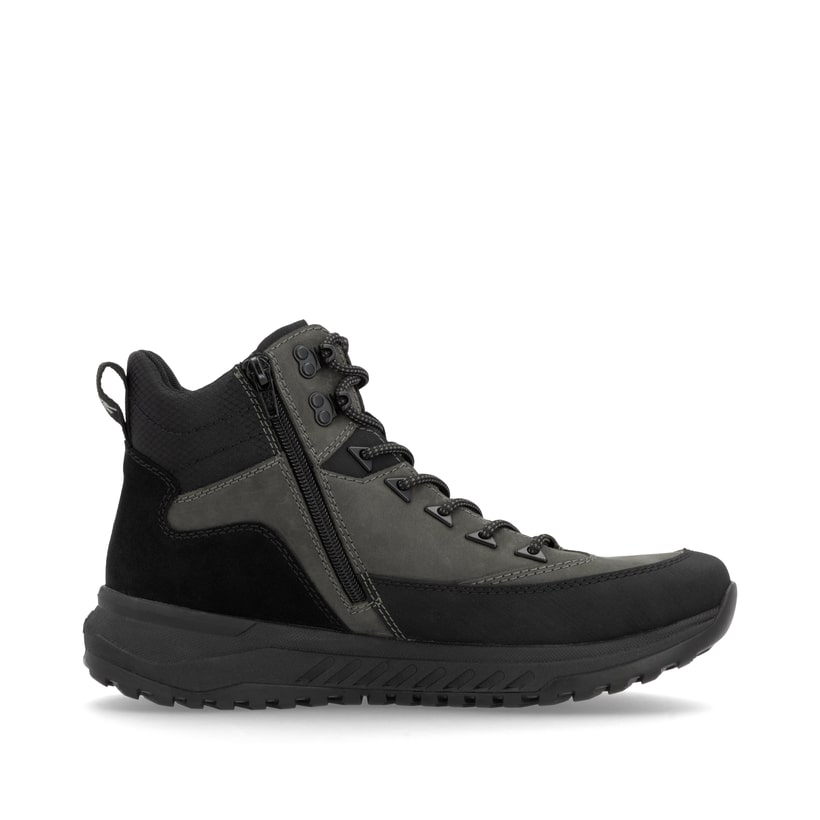 Rieker Artikelnummer U0174-42 Rieker Herren Schnürstiefel graphitgrau-schwarz Hotsell