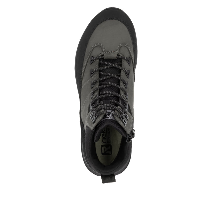 Rieker Artikelnummer U0174-42 Rieker Herren Schnürstiefel graphitgrau-schwarz Hotsell