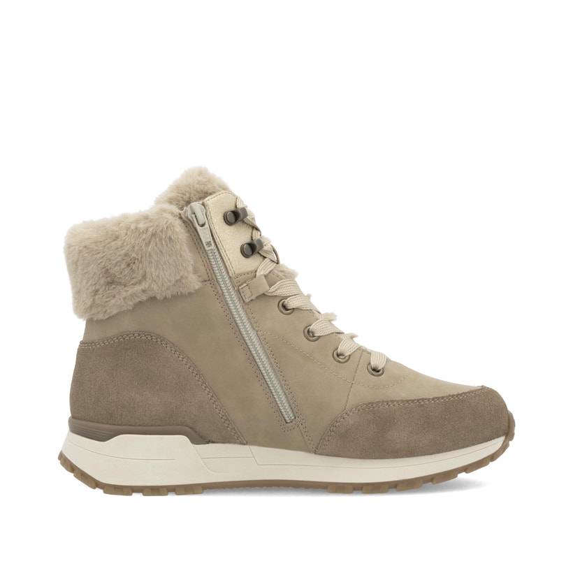 Rieker Artikelnummer W0670-20 Rieker Damen Schnürstiefel braunbeige Schlussverkauf