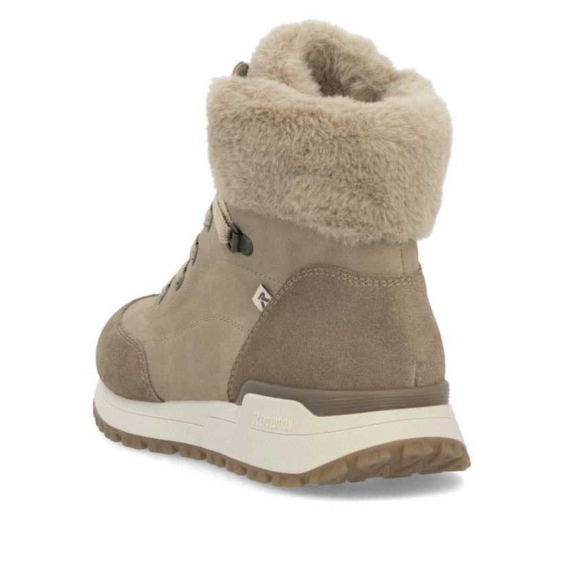 Rieker Artikelnummer W0670-20 Rieker Damen Schnürstiefel braunbeige Schlussverkauf