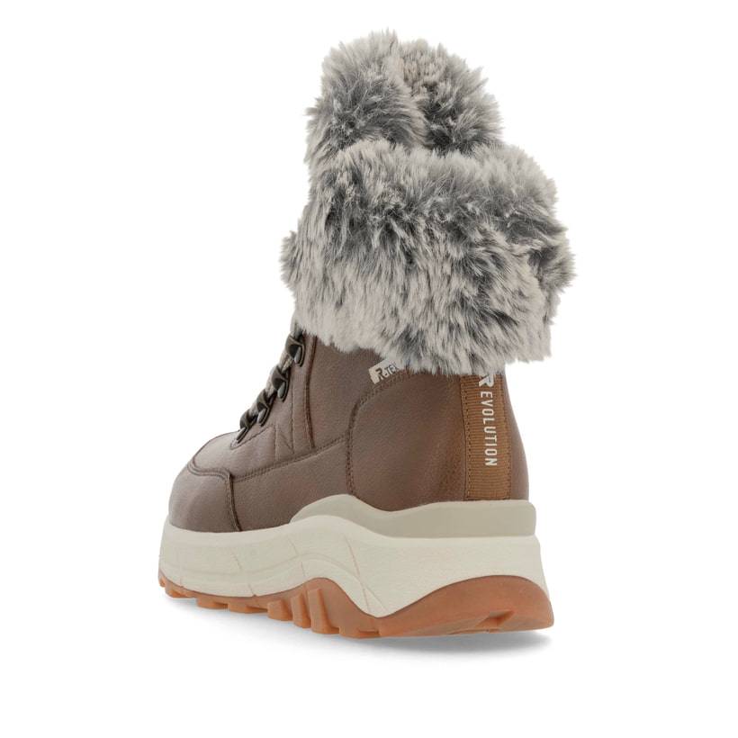 Rieker Artikelnummer W0063-22 Rieker Damen Schnürstiefel zimtbraun Fabrikverkauf