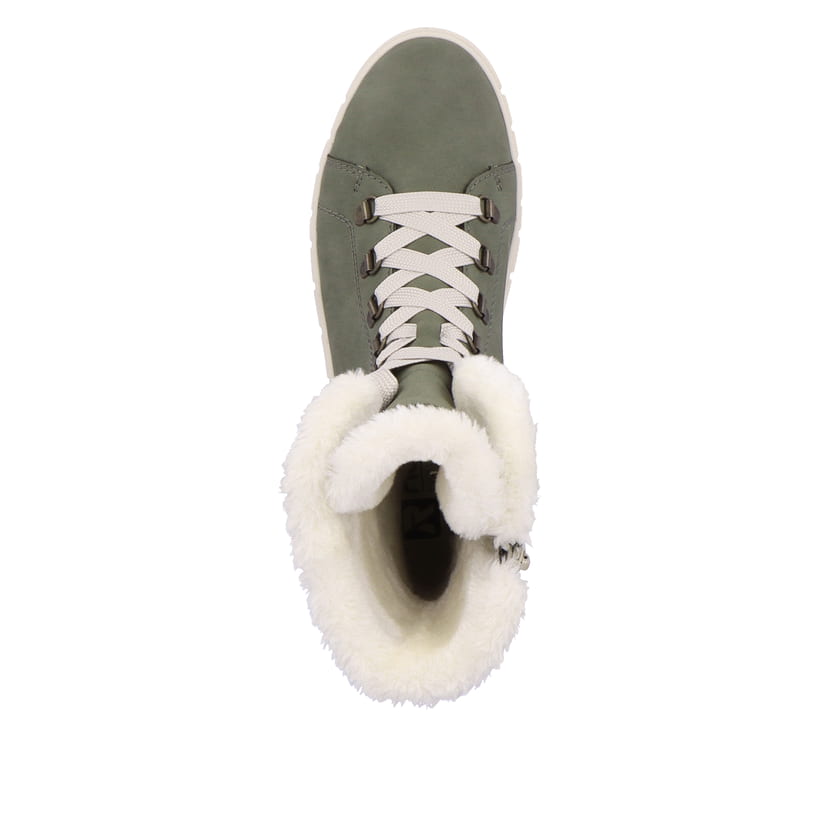 Rieker Artikelnummer W1070-54 Rieker Damen Schnürstiefel khaki snow Limitierter Zeitrabatt
