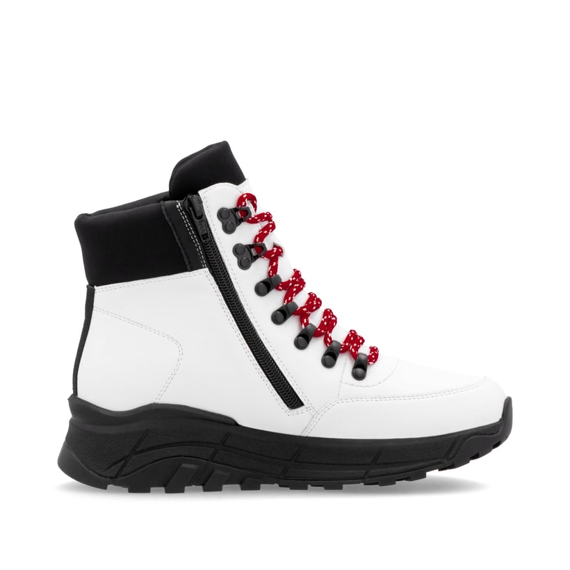 Rieker Artikelnummer W0063-81 Rieker Damen Schnürstiefel macciatoweiß Fabrik Onlineshop