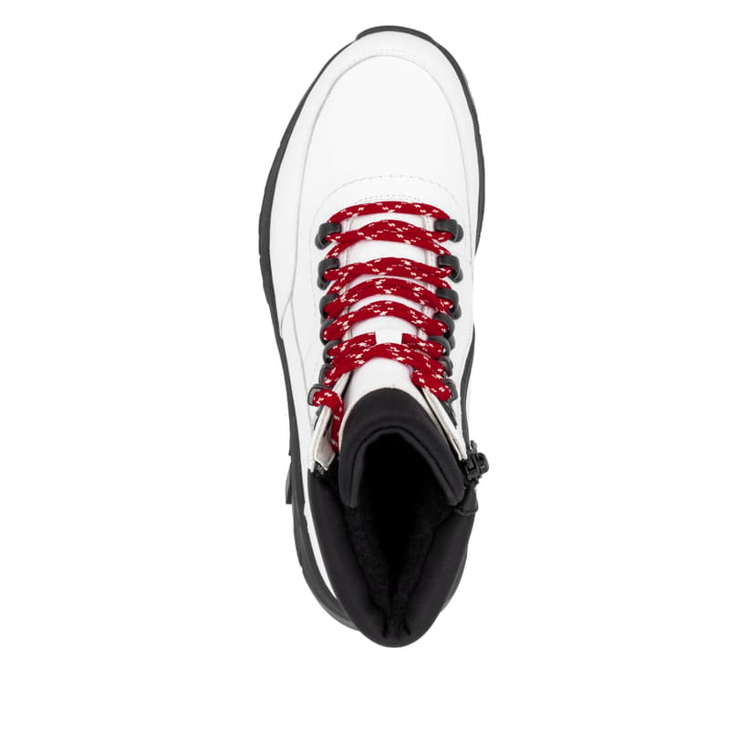 Rieker Artikelnummer W0063-81 Rieker Damen Schnürstiefel macciatoweiß Fabrik Onlineshop