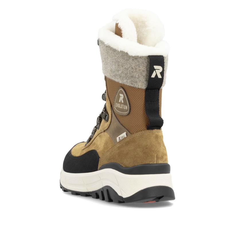 Rieker Artikelnummer W0066-22 Rieker Damen Schnürstiefel kamelbraun Fabrikpreis