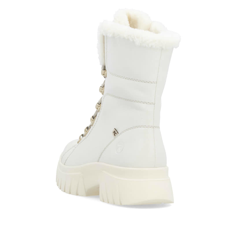 Rieker Artikelnummer W1874-80 Rieker Damen Schnürstiefel cremeweiß Rabatt