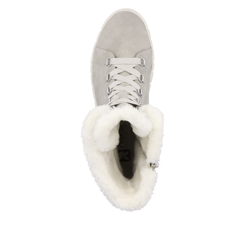 Rieker Artikelnummer W1070-40 Rieker Damen Schnürstiefel platinum grey Online Shopping