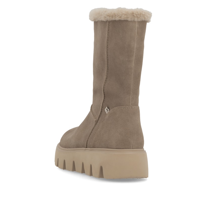 Rieker Artikelnummer W2072-64 Rieker Damen Hochschaftstiefel graubeige Preisnachlass