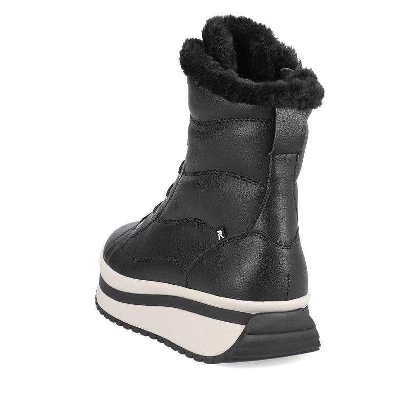 Rieker Artikelnummer W0963-01 Rieker Damen Schnürstiefel urbanschwarz Cyber Monday