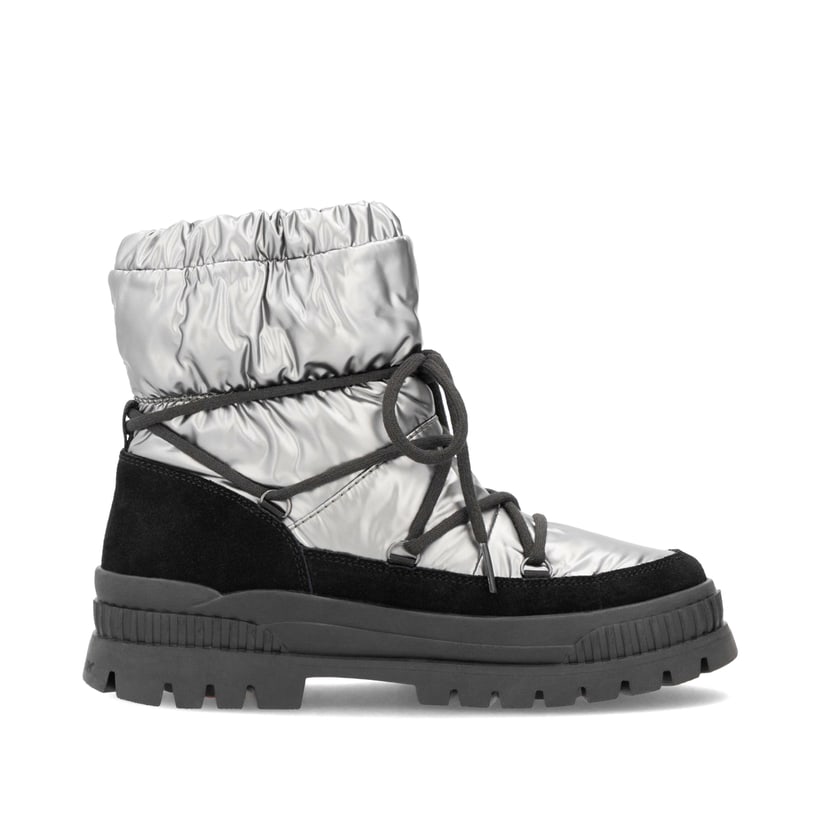 Rieker Artikelnummer W2170-42 Rieker Damen Kurzstiefel silber-schwarz Muttertagsangebot