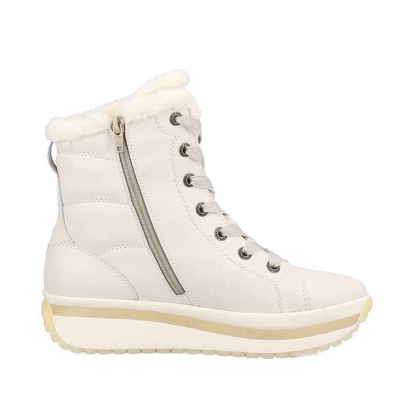 Rieker Artikelnummer W0963-80 Rieker Damen Schnürstiefel frostweiß Lagerräumung