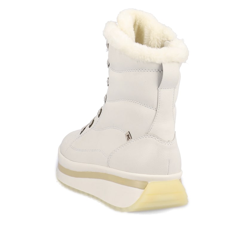 Rieker Artikelnummer W0963-80 Rieker Damen Schnürstiefel frostweiß Lagerräumung