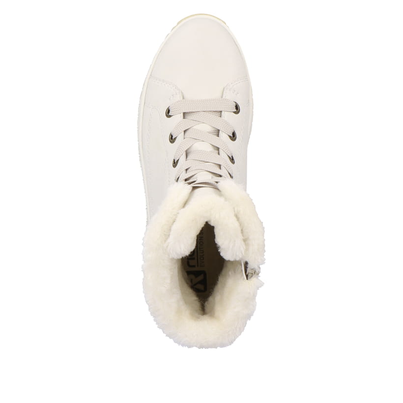 Rieker Artikelnummer W0963-80 Rieker Damen Schnürstiefel frostweiß Lagerräumung