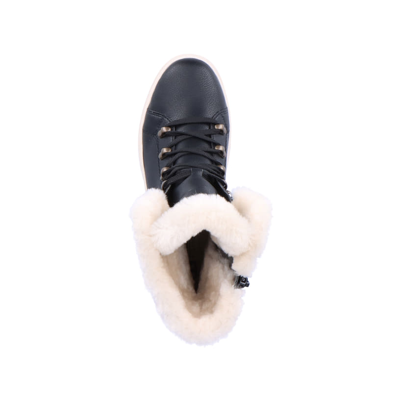 Rieker Artikelnummer W0372-00 Rieker Damen Schnürstiefel deep black Heißer Verkauf