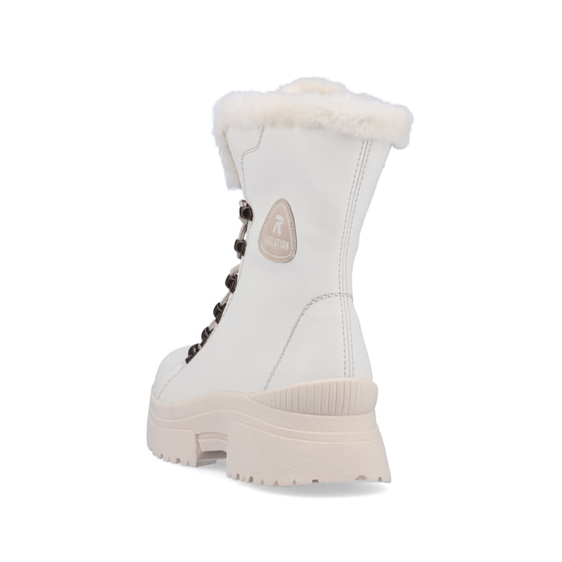 Rieker Artikelnummer W0372-80 Rieker Damen Schnürstiefel frost white Top Angebot