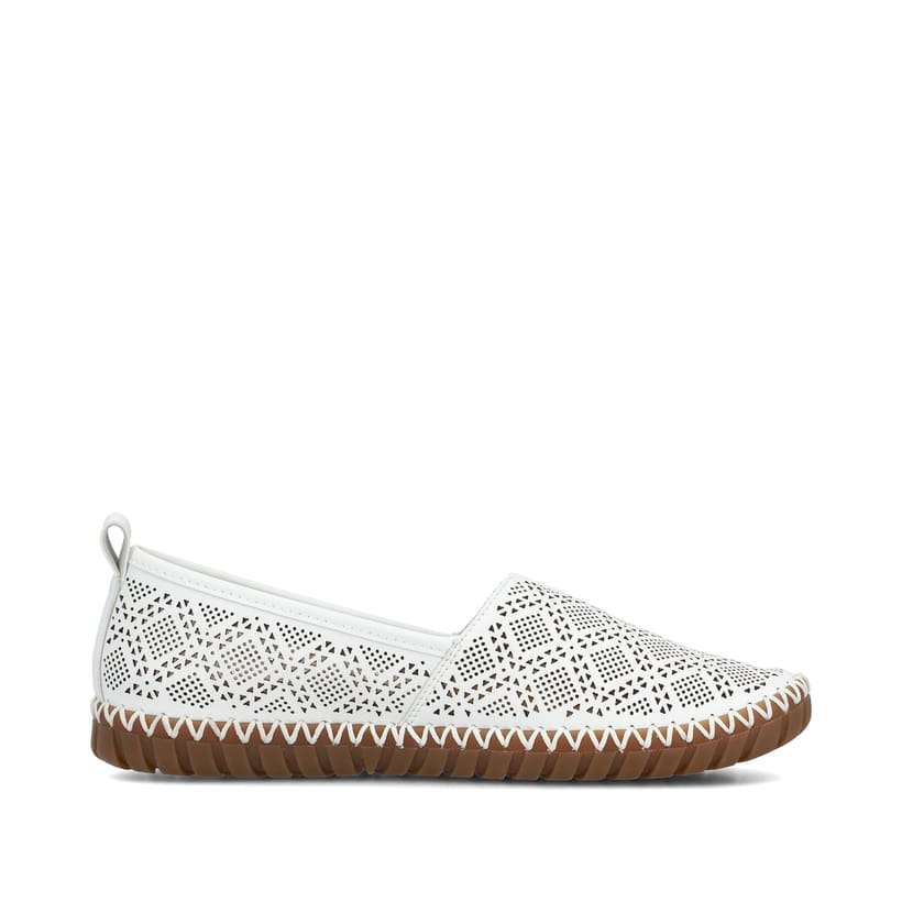 Rieker Artikelnummer M2851-80 Rieker Damen Ballerinas reinweiss Neueste Mode