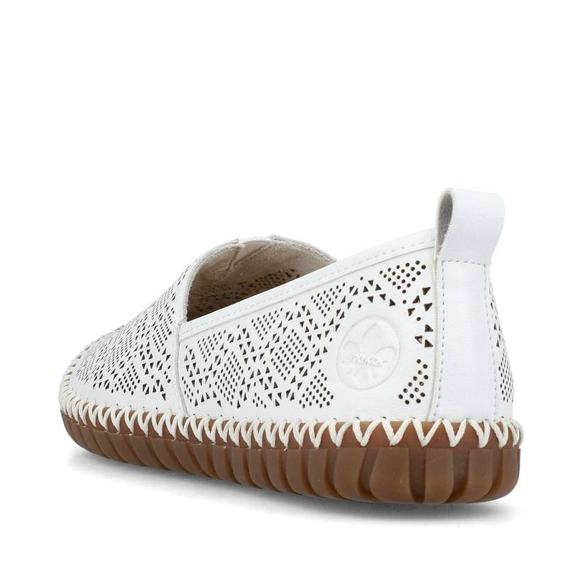 Rieker Artikelnummer M2851-80 Rieker Damen Ballerinas reinweiss Neueste Mode