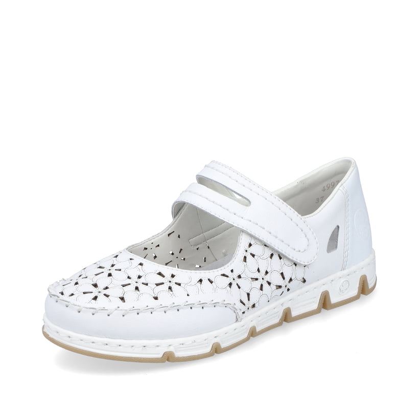 Rieker Artikelnummer 49977-80 Rieker Damen Ballerinas reinweiss Online Outlet