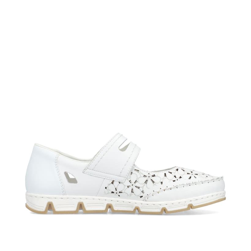 Rieker Artikelnummer 49977-80 Rieker Damen Ballerinas reinweiss Online Outlet