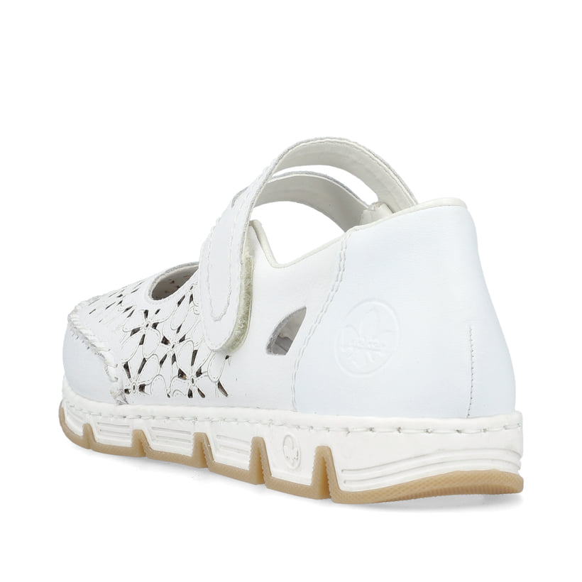 Rieker Artikelnummer 49977-80 Rieker Damen Ballerinas reinweiss Online Outlet