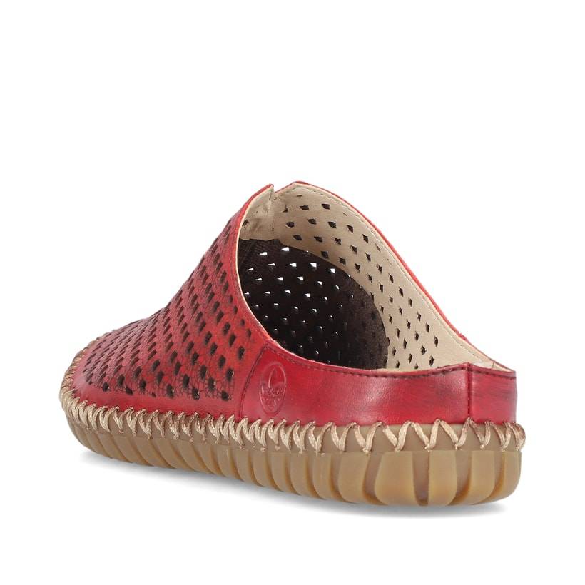 Rieker Artikelnummer M2885-35 Rieker Damen Clogs dunkelrot Zeitlich begrenztes Angebot