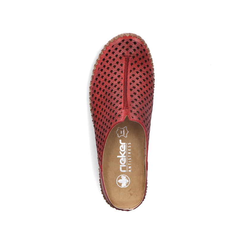Rieker Artikelnummer M2885-35 Rieker Damen Clogs dunkelrot Zeitlich begrenztes Angebot