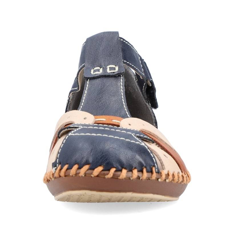 Rieker Artikelnummer M1655-14 Rieker Damen Riemchensandalen marineblau-beige Exklusive Angebote