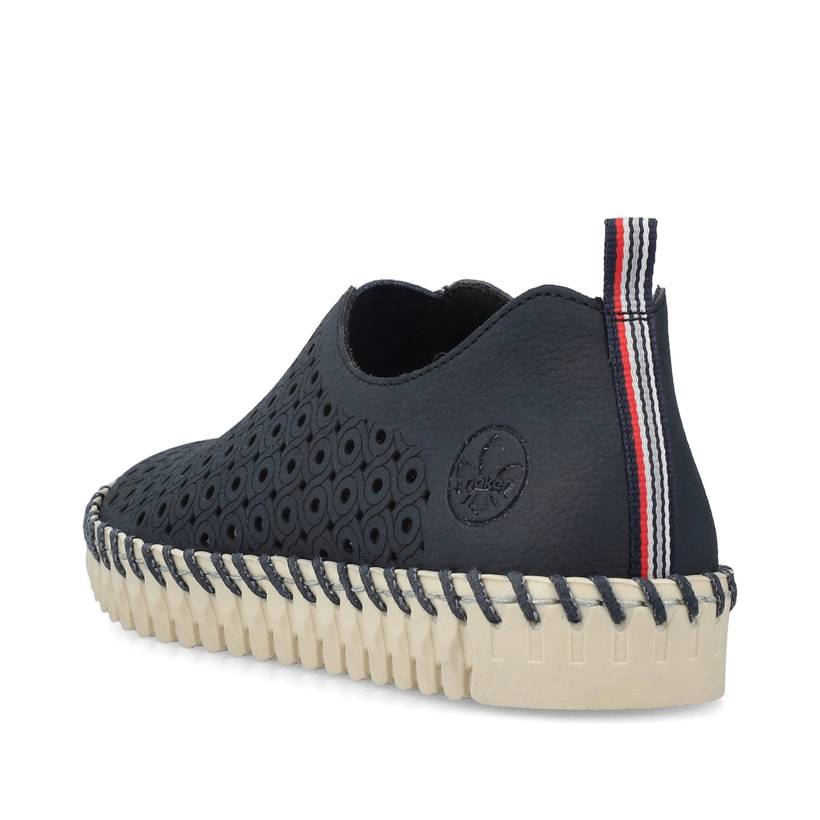 Rieker Artikelnummer N1963-14 Rieker Damen Slipper stahlblau Bestseller
