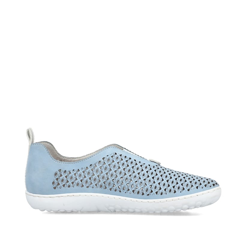 Rieker Artikelnummer 52866-10 Rieker Damen Slipper hellblau Räumungsverkauf