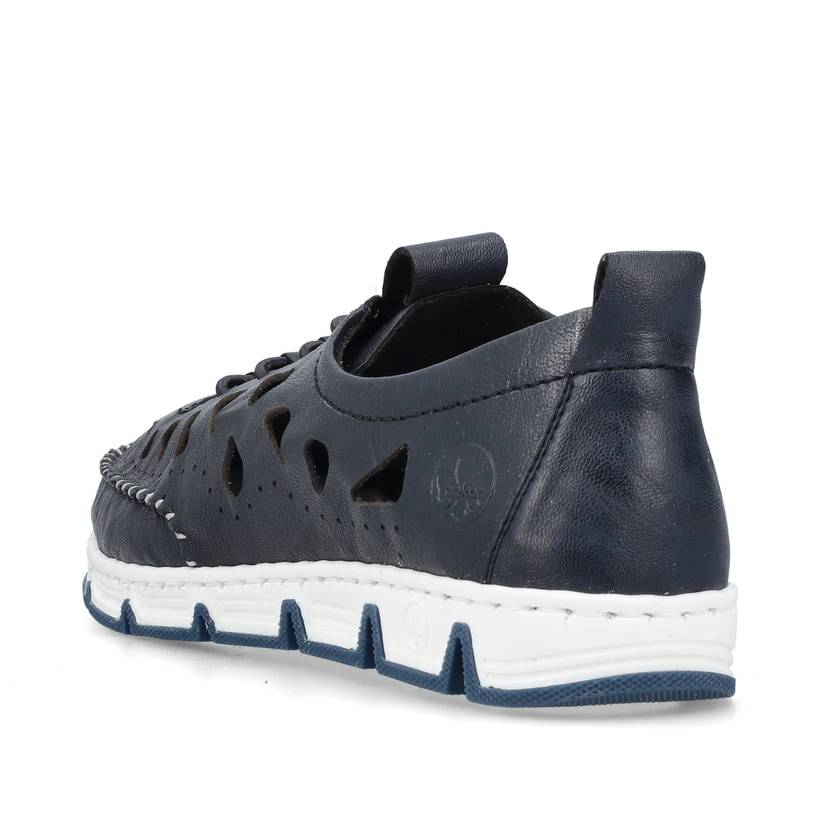 Rieker Artikelnummer 49956-14 Rieker Damen Slipper stahlblau Sonderangebote