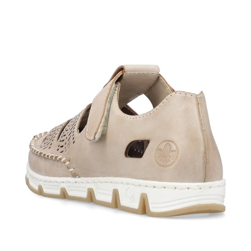 Rieker Artikelnummer 49958-61 Rieker Damen Slipper braun-beige Riesige Ersparnisse