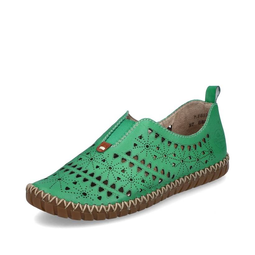 Rieker Artikelnummer M2852-52 Rieker Damen Slipper waldgrün Wochenangebot