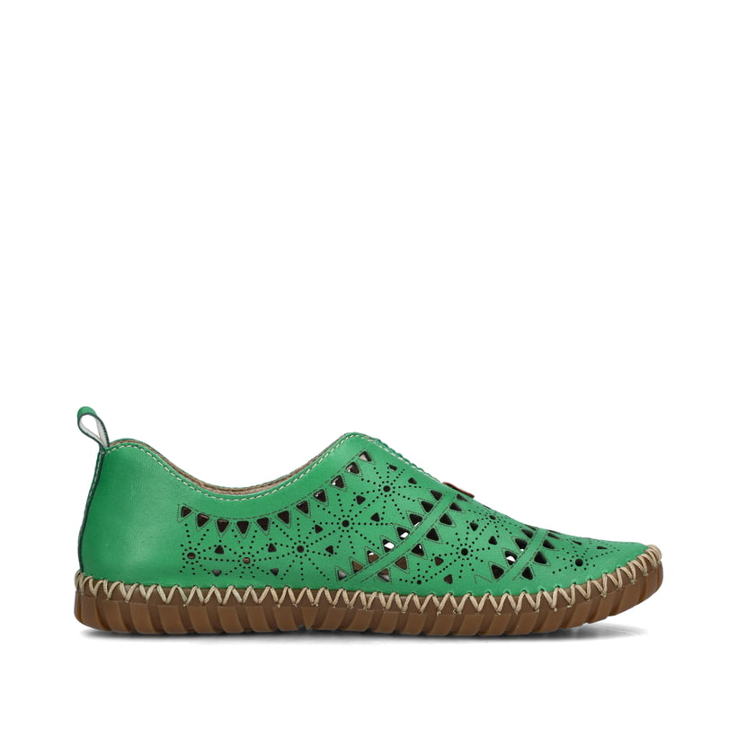 Rieker Artikelnummer M2852-52 Rieker Damen Slipper waldgrün Wochenangebot