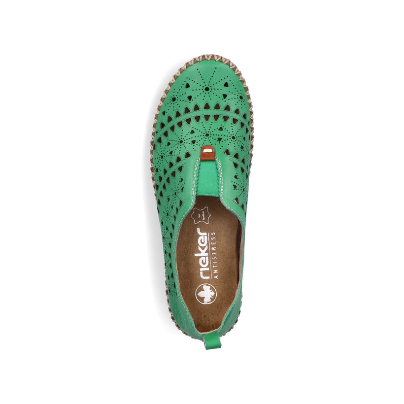 Rieker Artikelnummer M2852-52 Rieker Damen Slipper waldgrün Wochenangebot