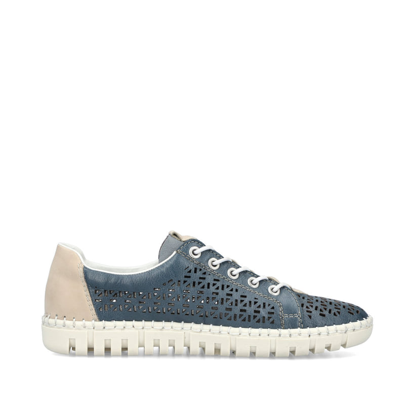 Rieker Artikelnummer M2357-12 Rieker Damen Slipper meeresblau Begrenzte Freigabe