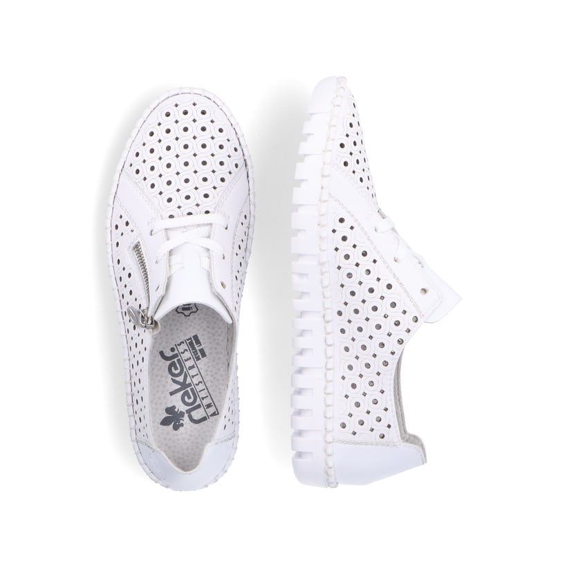Rieker Artikelnummer M2300-80 Rieker Damen Schnürschuhe perlweiß Letzte 3 Tage