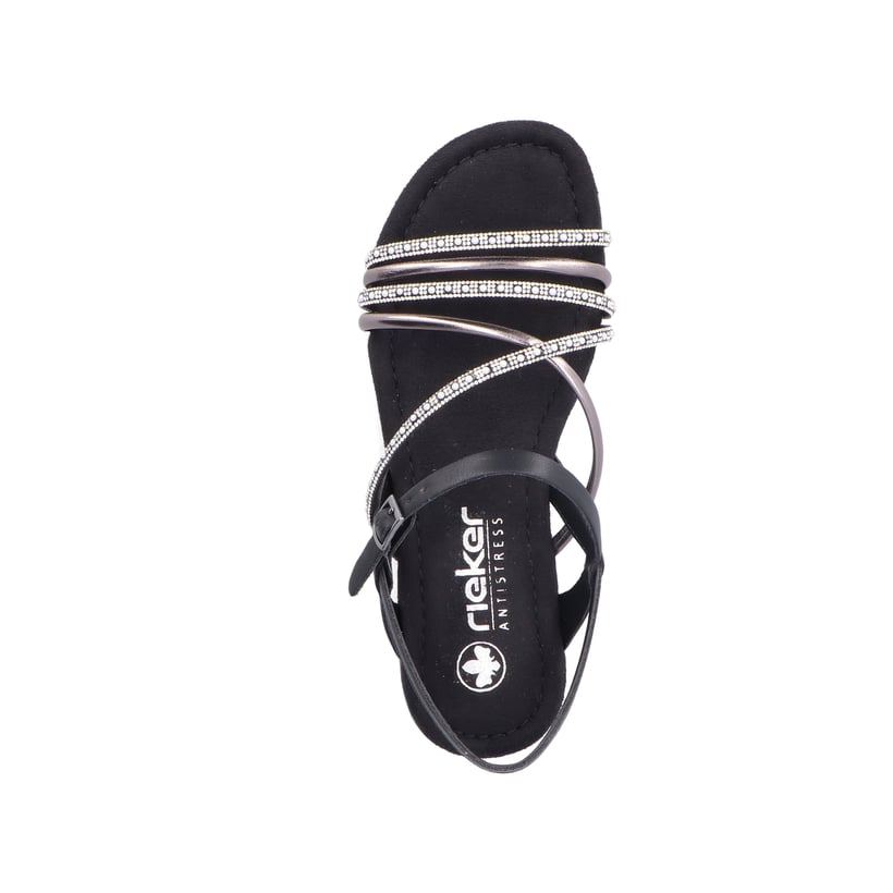Rieker Artikelnummer 65262-00 Rieker Damen Riemchensandalen tiefschwarz JETZT KAUFEN