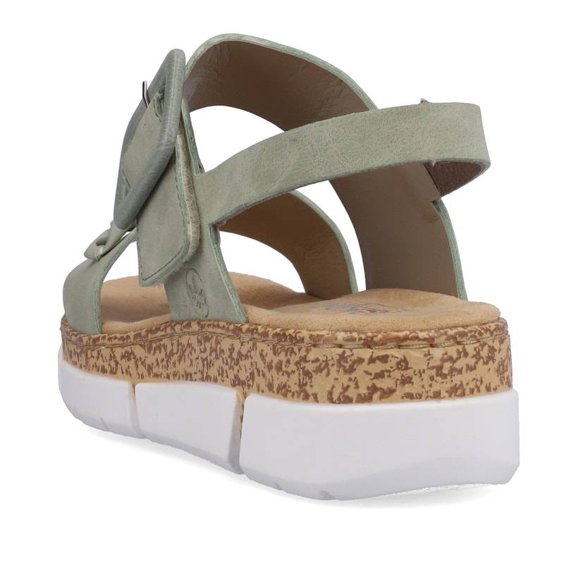 Rieker Artikelnummer V2350-52 Rieker Damen Riemchensandalen mintgrün Letzter Tag