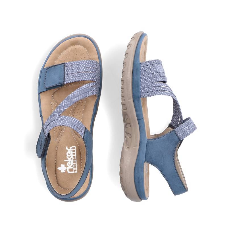 Rieker Artikelnummer 64870-14 Rieker Damen Riemchensandalen himmelblau Zeitbegrenzte Promotion