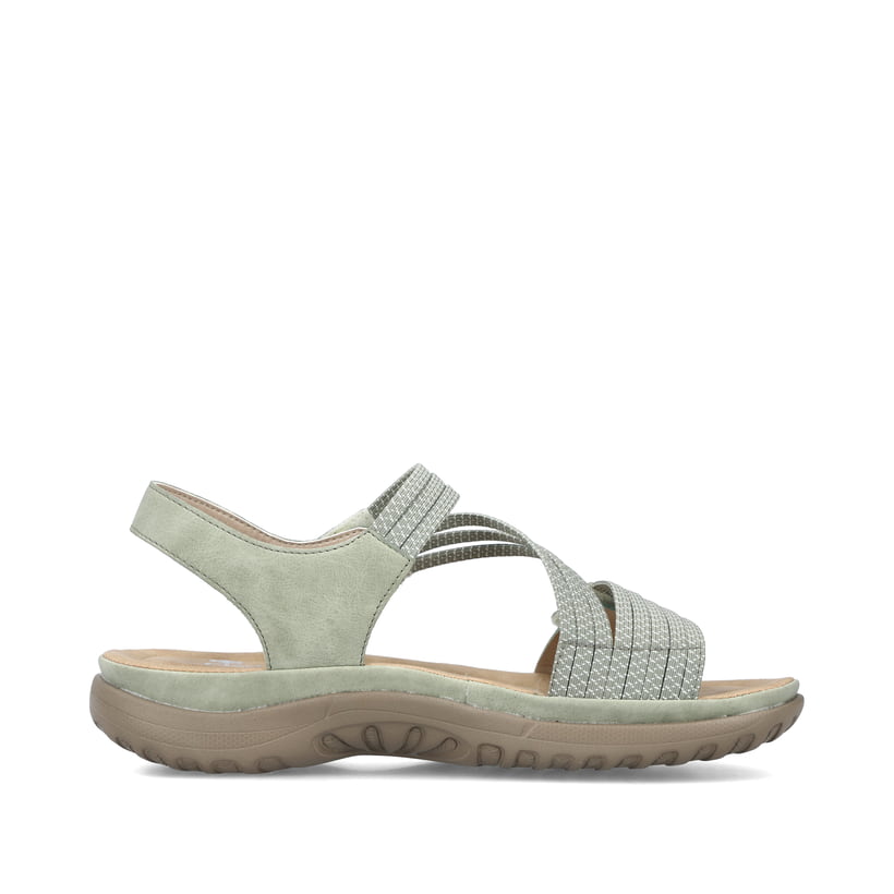 Rieker Artikelnummer 64870-52 Rieker Damen Riemchensandalen mintgrün Vierteljährliche Förderung