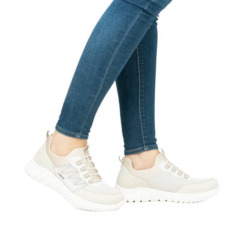 Rieker Artikelnummer M5358-60 Rieker Damen Slipper vanilleweiß Discount Store für neue Produkte