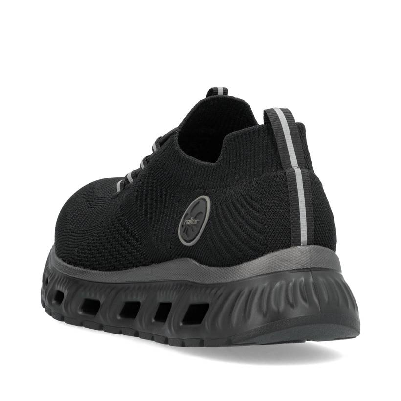 Rieker Artikelnummer M6074-00 Rieker Damen Slipper graphitschwarz Nur noch ein Tag übrig