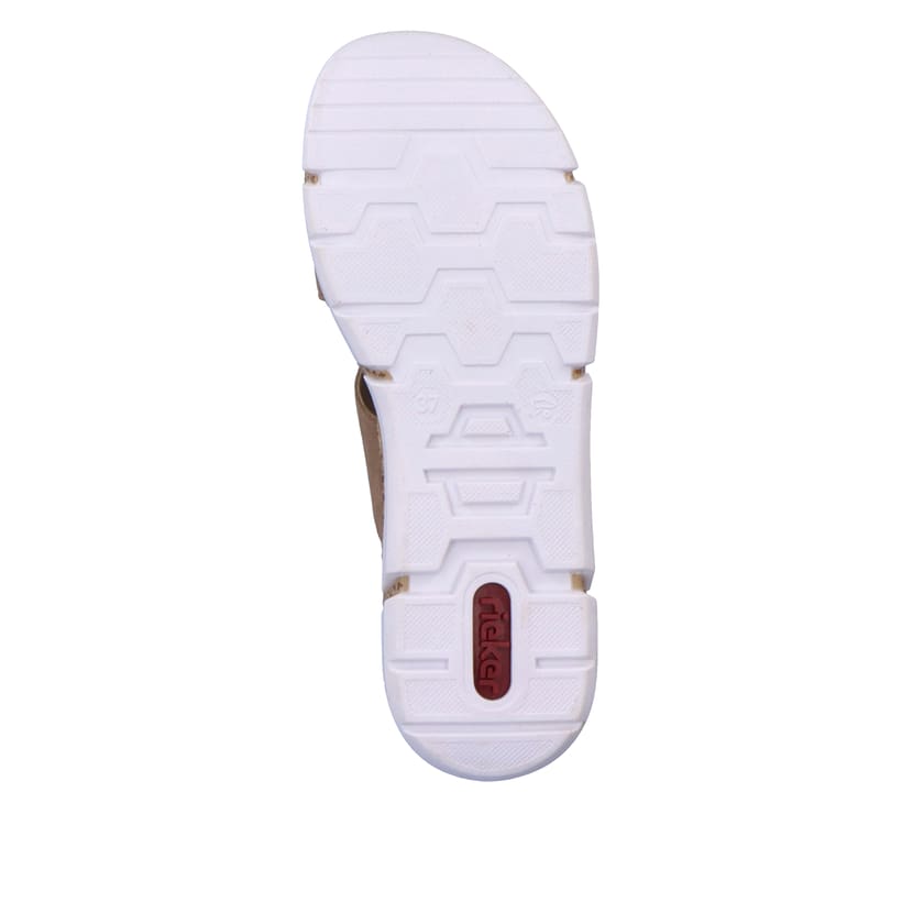 Rieker Artikelnummer V2392-62 Rieker Damen Pantoletten sandbeige Super Rabatt