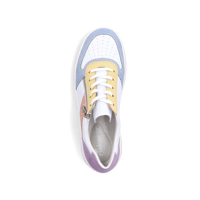 Rieker Artikelnummer M5520-91 Rieker Damen Sneaker Low weiss-bunt Clearance-Verkauf