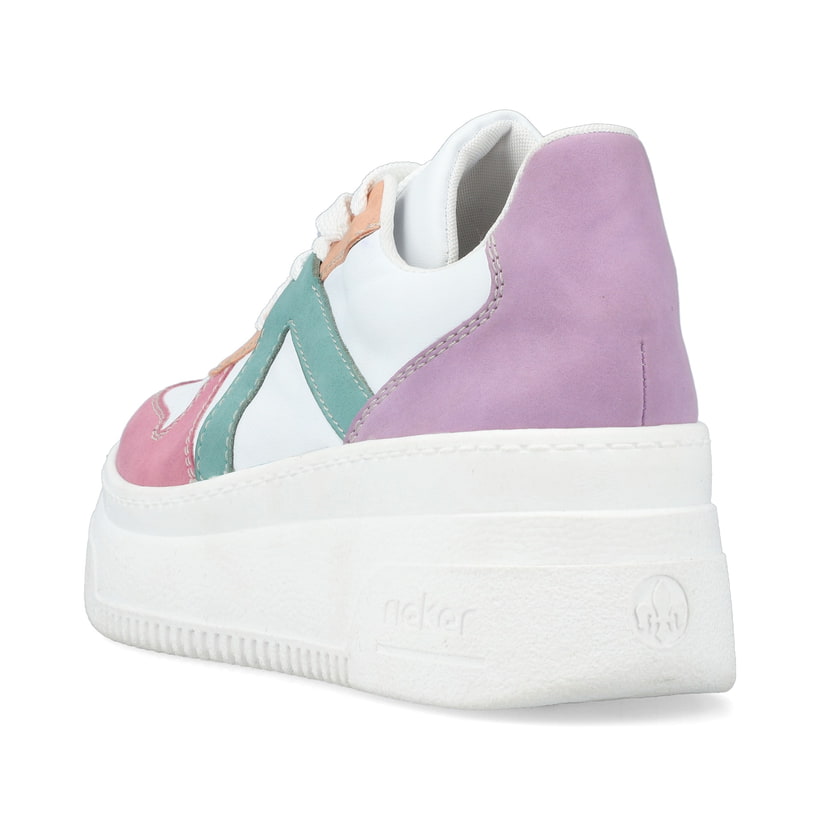 Rieker Artikelnummer M7814-90 Rieker Damen Sneaker Low eisweiss-mehrfarbig Begrenzt auf 3 Tage