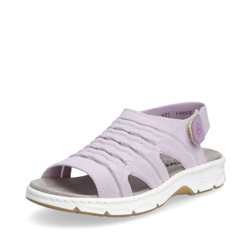 Rieker Artikelnummer V9862-30 Rieker Damen Riemchensandalen pastelllila Im Verkauf