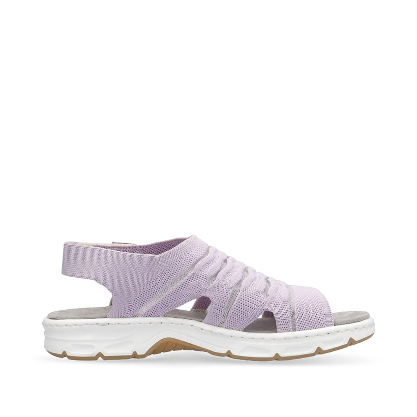 Rieker Artikelnummer V9862-30 Rieker Damen Riemchensandalen pastelllila Im Verkauf