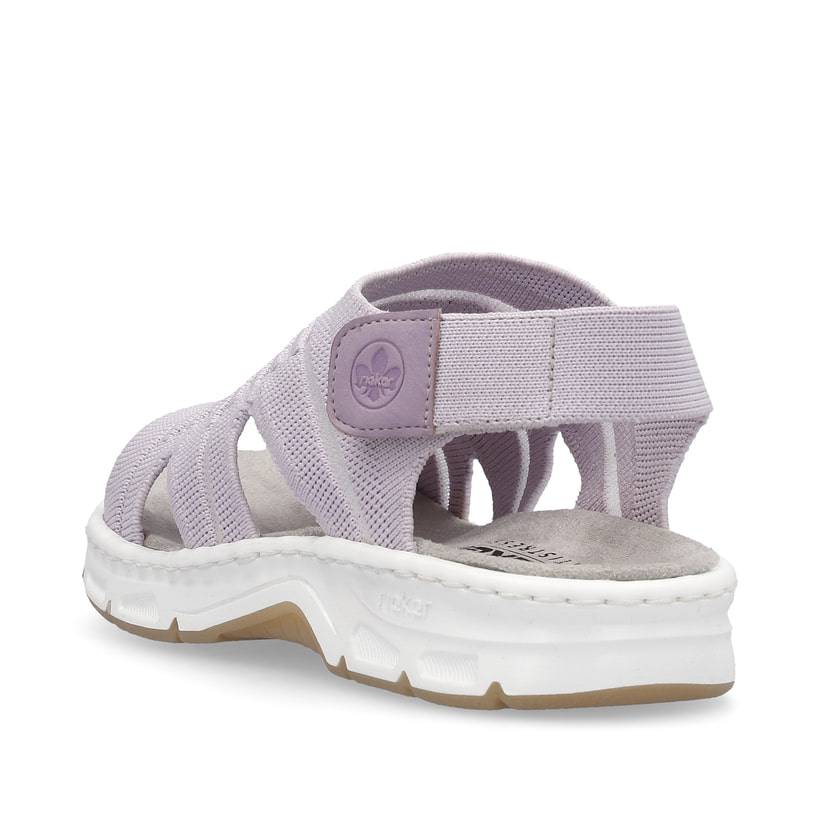 Rieker Artikelnummer V9862-30 Rieker Damen Riemchensandalen pastelllila Im Verkauf